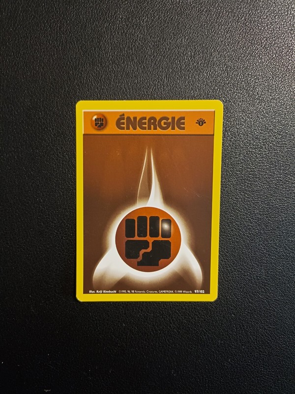 Carte PokÃ©Mon Energie Combat 97/102 Ã©Dition 1 Set De Base Wizards Fr Tbe