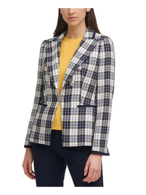 

TOMMY HILFIGER Женский темно-синий пиджак в клетку, Navy, H12JZ826
