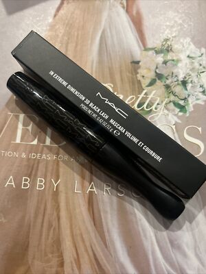MAC In Extreme Dimension 3D BLACK Lash Mascara Full Size JC1 Color 0.42 OZ.