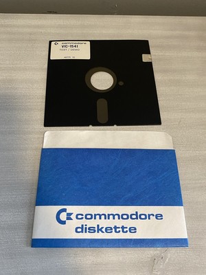 VIC-1541 Terminal Software Disk and Test Demo Disk Commodore 64 Untested!