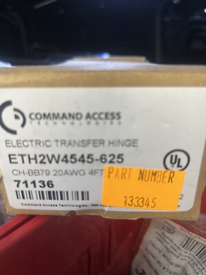 Command Access 4.5'' x 4.5'' Electric 4-Wire, Transfer Hinge US26 ETH4W4545-625