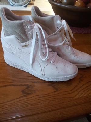 puma wedge sneakers size 10