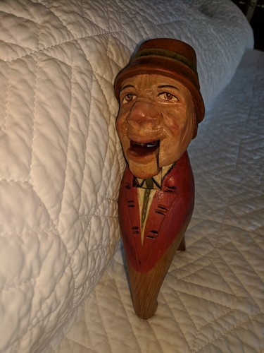 Antique  ANRI Nutcracker 1930 Man with Cap
