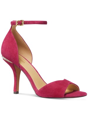 

MICHAEL MICHAEL KORS Женские розовые кожаные сандалии Malinda Stiletto 7,5 м, Розовый, 40R0MLHA1S