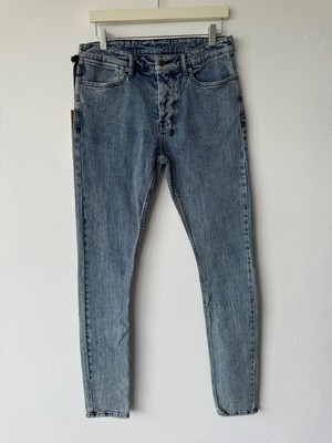 Ksubi mens denim jean jeans van winkle 32 frakture blue plain no rips