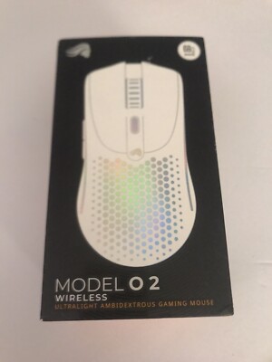 Glorious Model O 2 Lightweight Wireless White Optical Gaming Mouse SEALED