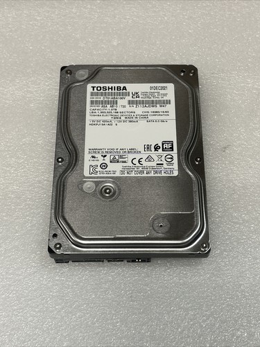 Toshiba DT01ABA100V 1TB SATA 3.5 Hard Drive Surveillance Gra