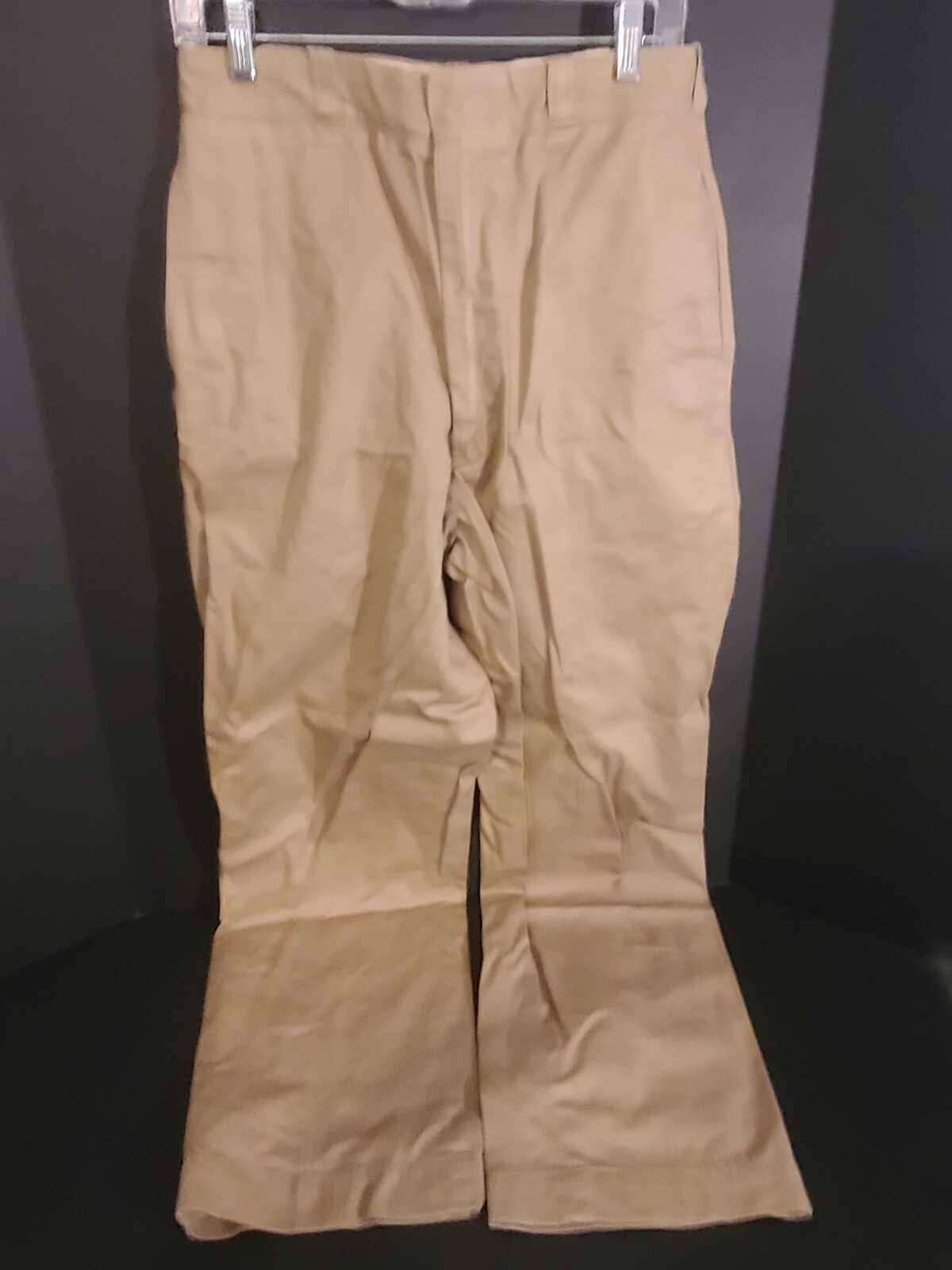 Vtg 50/60s US Army Khaki Chino Trousers Tan 445 32X33