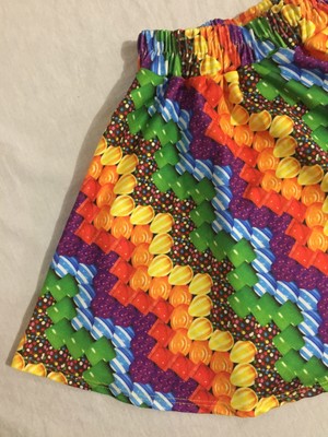 Zara Terez Candy Crush Chevron Skater Skirt Multi-Color Big Girls Size L NWT!