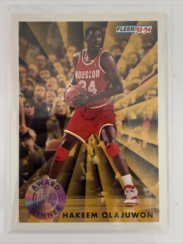 1993-94 Fleer Hakeem Olajuwon Award Winner #230 Houston