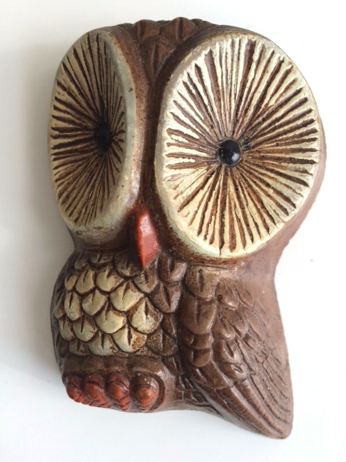 VINTAGE RETRO EXTENDED OWL FAMILY DANISH STYLE  WALL ART