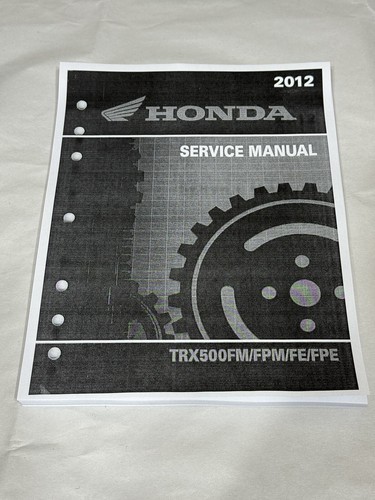 Printed Service Shop Repair Manual 2012 Honda Fourtrax