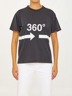 Pre-owned Balenciaga 360° T-shirt In Black