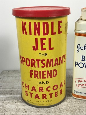 Vtg Medicine Lot Kindle Jel Baby powder Black Draught laxative