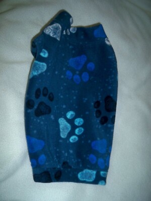 #53A Medium Fleece Dog Sweater Hand Made / by measurements.