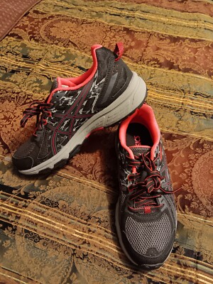 ASICS Gel Venture 6 Pink/Gray Running/Trail Shoes(T7G6N) Women's Sz 7 Brand New 