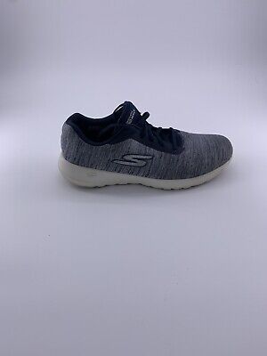 skechers goga mat go walk 5 womens 10 blue white knit
