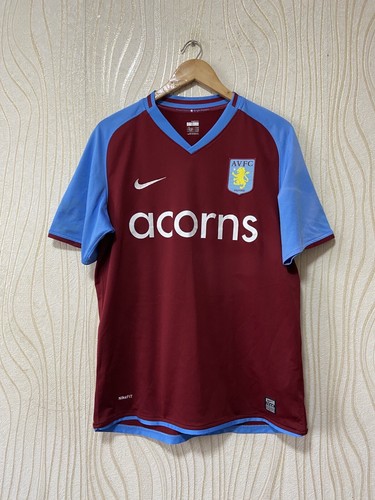 最終価格Aston Villa Nike XL ホワイトシャツ　古着 ASTON VILLA 2008 2009 HOME SHIRT JERSEY NIKE 287562-677