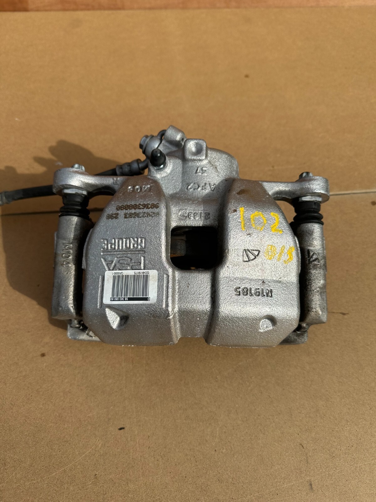 2022 VAUXHALL CORSA F EV 0/S CALIPER WITH PADS DRIVERS SIDE P/N 9836308080