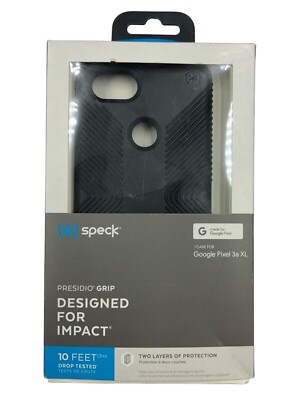 (NEW) Speck Presidio Grip Series Case for Google Pixel 3a XL - Black