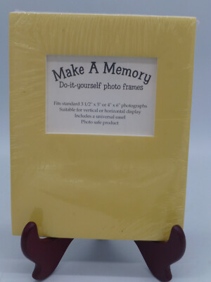 Green  Make A Memory  Foam Core DIY Photo Frame for 3.5 x 6  Photograph New