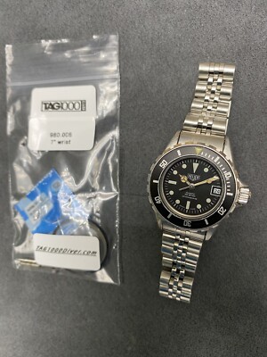   Vintage 28mm TAG HEUER 1000 980.008-  980.006 980.013 Sub Style Dive Watch