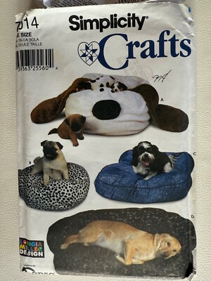 Simplicity 7014 Dog Beds in 4 Styles Pattern UNCUT