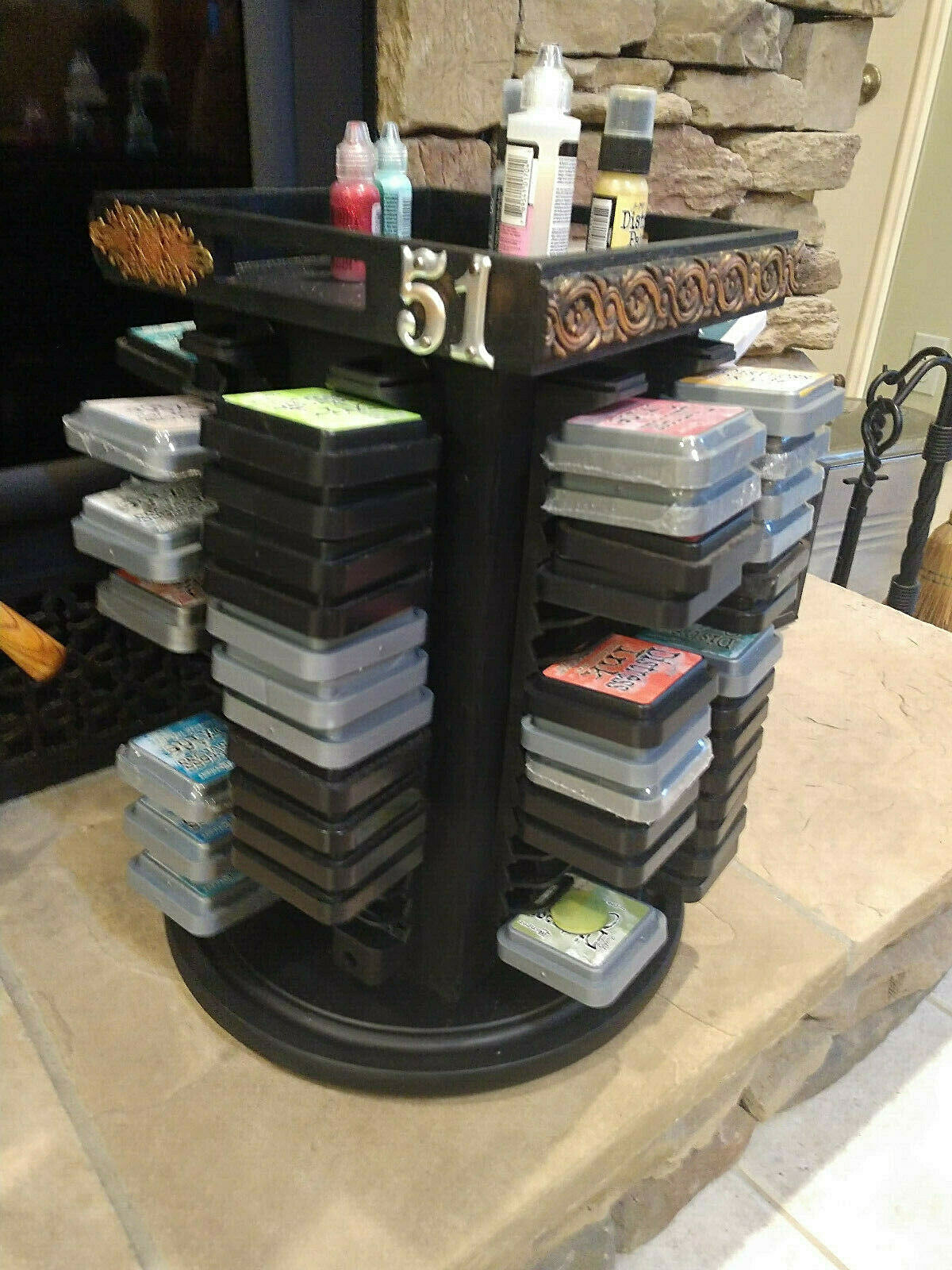 Holds 120 ink pads, Spinning Ink Pad Storage for T. Holtz Distress and Oxide INK