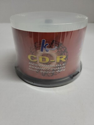 CD-R 80 Min 700MB 50-Pack Blank Compact Disc Recordable 48X K Hypermedia