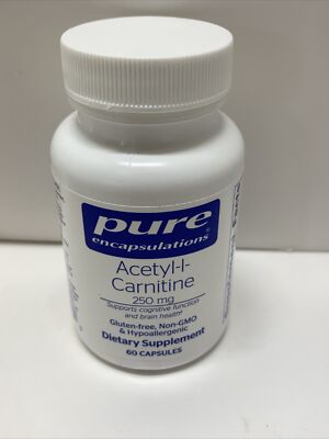 Pure Encapsulations Acetyl-L-Carnitine 250mg  60 Capsules  Cognitive Function