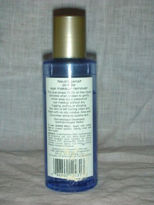 OIL FREE EYE MAKEUP REMOVER by NEUTROGENA removes waterproof mascara/no residue