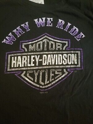 Womens~ Harley Davidson     T Shirt~ Large~Zips ~Mackinaw city~ Michigan