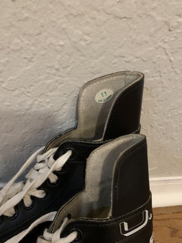 Vic Pro Ice Hockey Skates USA Silver Mens  Size 11 B65