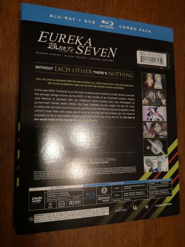 Eureka Seven: Good Night, Sleep Tight, Young Lovers (Blu-ray/DVD, 2014, 2-Disc