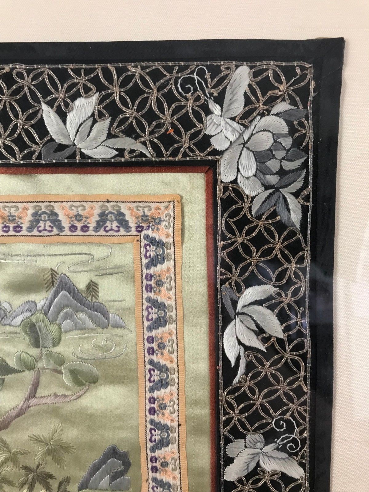 SILK EMBROIDERY CHINESE WARRIORS