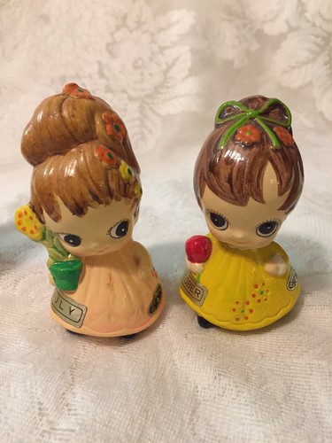 Vintage Big Eyed Girl Of The Month Josef Originals Jan, March, July & October