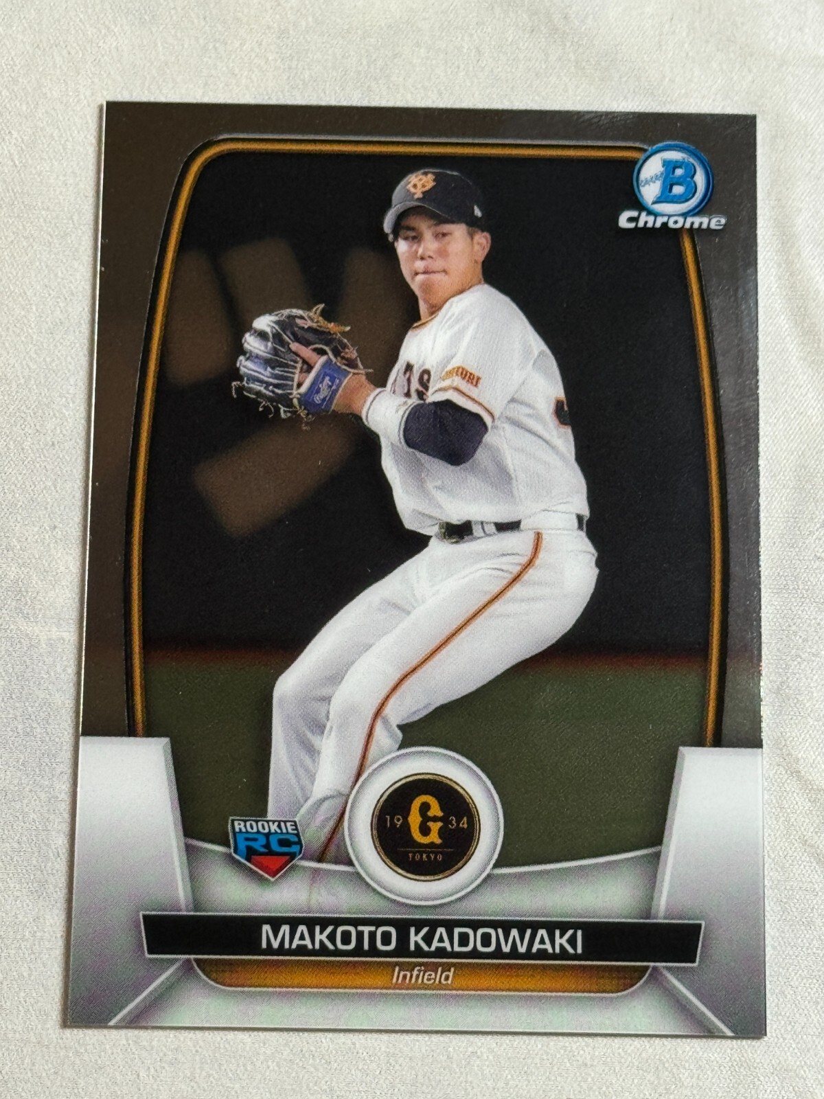 2023 Bowman NPB Chrome Makoto Kadowaki Rookie RC #93 Yomiuri