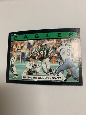 1985 Topps NFL Finding the Open Space Philadelphia Eagles FAIR