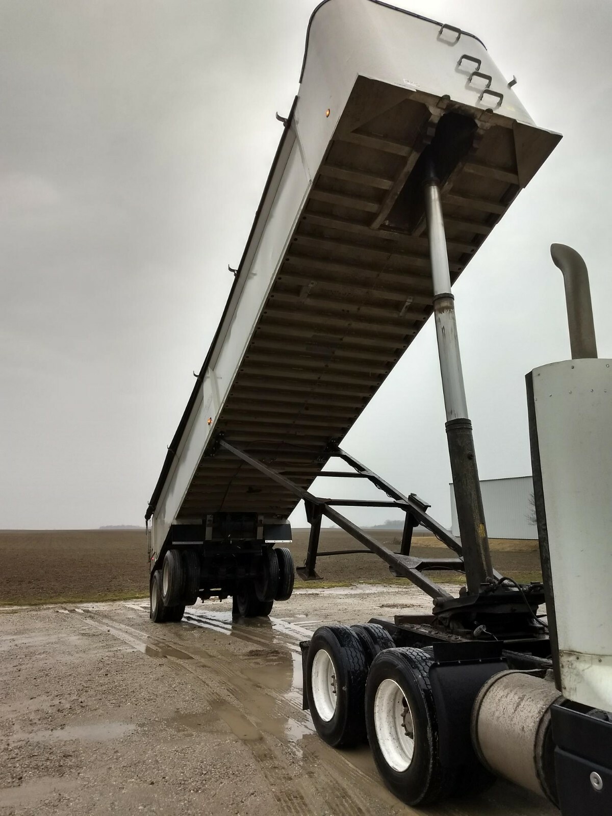 1994 Ti-Brook Aluminum Frameless End Dump Trailer
