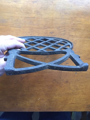 Antique Cast Iron Warming Shelf  Antique Wood Stove Parts Cook Stove Pan Holder