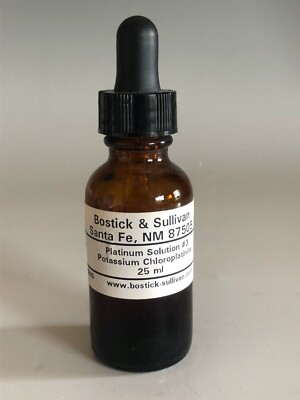 Bostick & Sullivan Platinum solution #3 for Platinum Printing Open Bottle