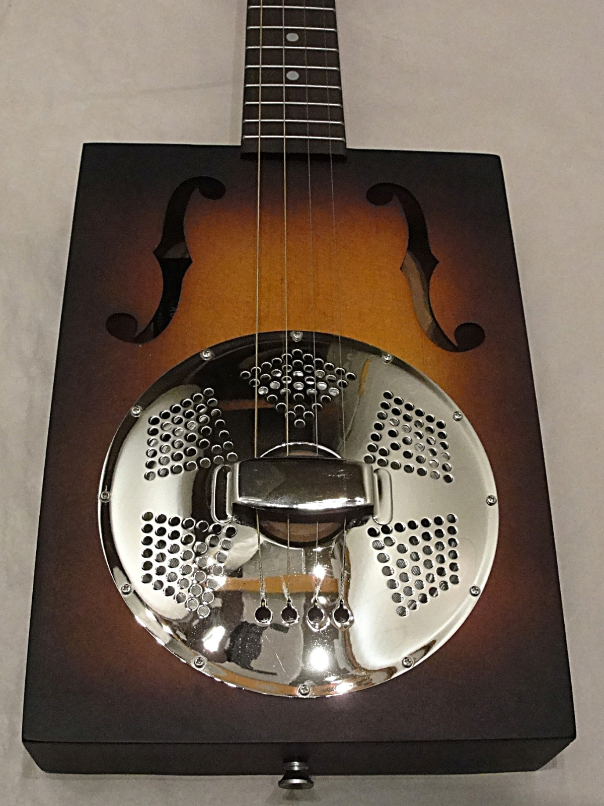 James Neligan CASK Puncheon 4 string Acoustic Resonator Cigar Box Guitar