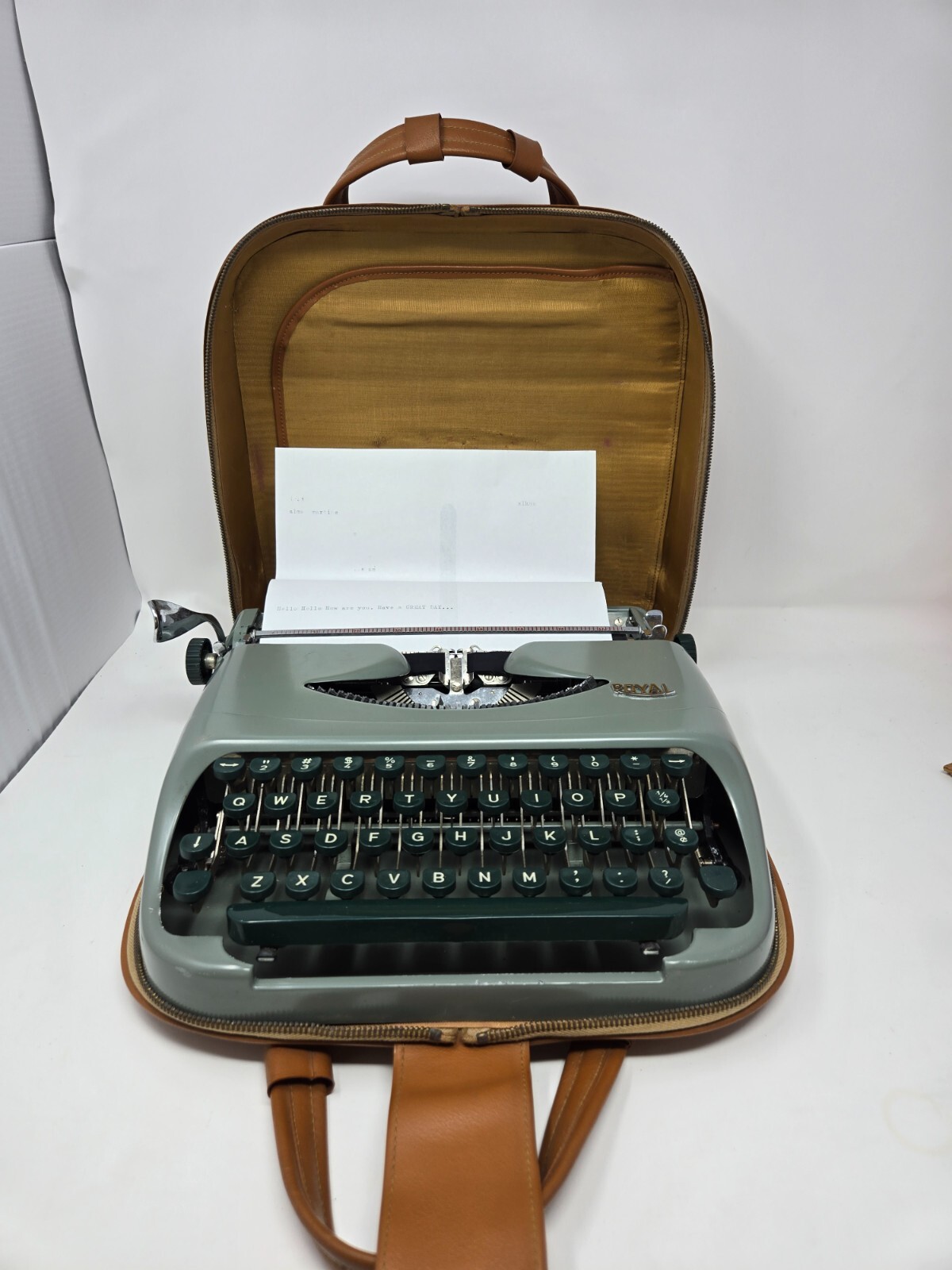  PORTABLE ロイヤルタイプライター ポータブル アンティーク Royal Portable typewriter/ロイヤル社ポータブル