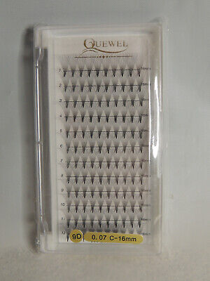 Quewel 9D  0.07C-16 mm Premade Volume Fans Short Stem Eyelash Extension