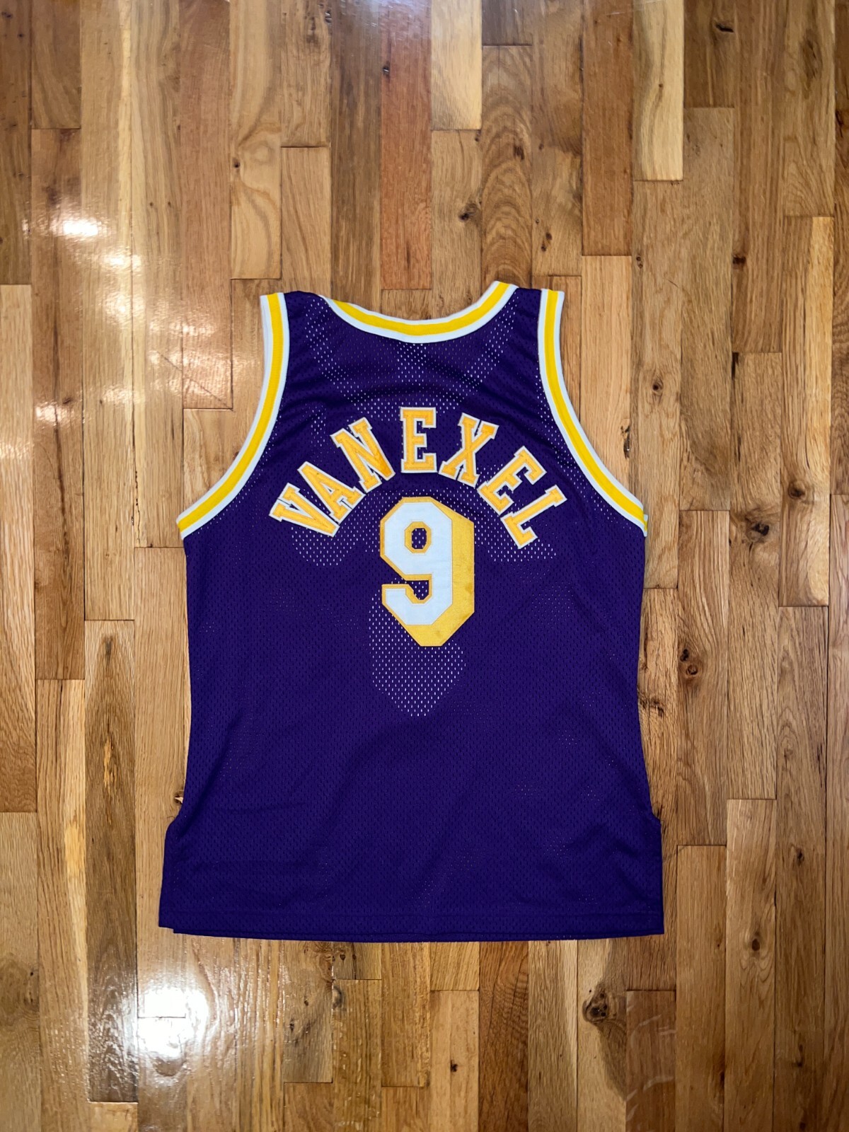 NICK VAN EXEL Champion Los Angeles Lakers AUTHENTIC Jersey
