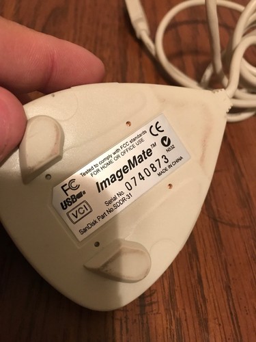 Genuine Vintage Sandisk imagemate (SDDR-31) USB Compact Flash Card Reader *READ*