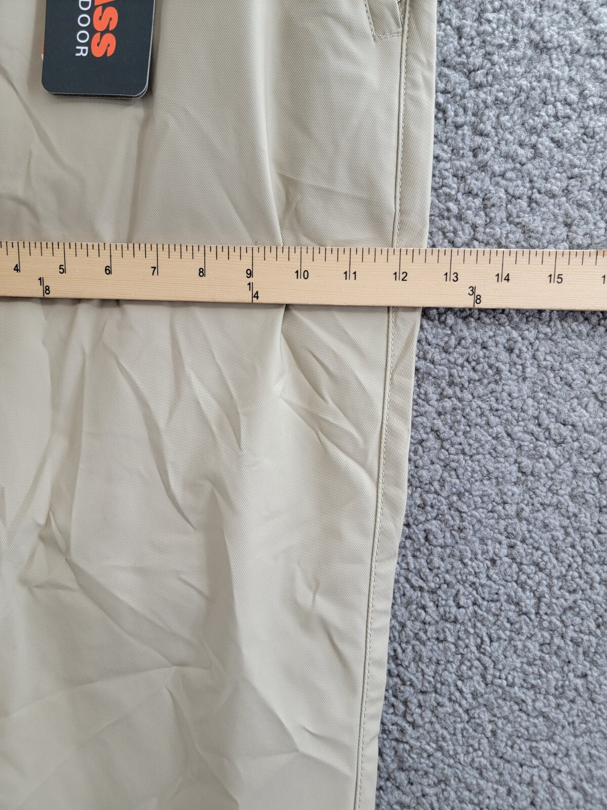 BASS OUTDOOR Straight-Fit Traveler Pants Men's 34 Trench Coat Button Zip Closure - Picture 6 of 18