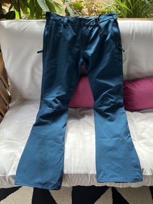 Volcom Mens Klocker Blue Slim Tight Fit Snowboard Ski Snow Pants Size Large