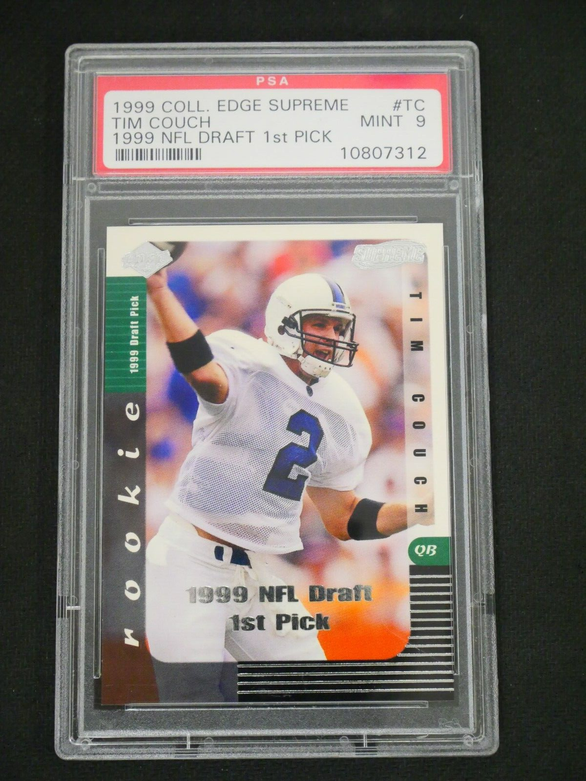 TIM COUCH 1999 COLLECTOR'S EDGE SUPREME #TC - PSA 9 MINT