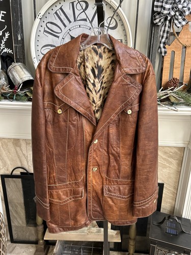 old cow leather jacket robert comstock